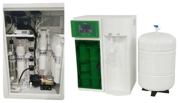 10LPH रिवर्स ऑस्मोसिस वाटर ट्रीटमेंट मशीन लैब उपयोग के लिए वाणिज्यिक 10 Lph Ro प्लांट