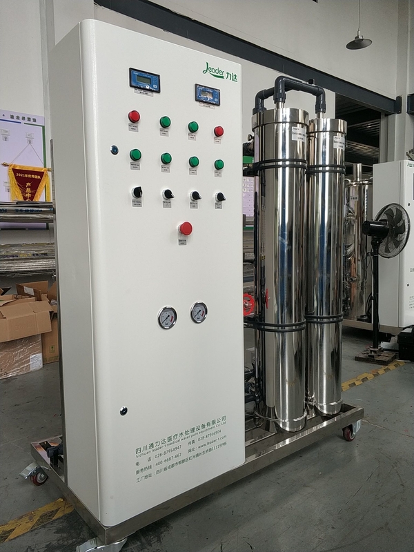 कुशल एकल पास रिवर्स ऑस्मोसिस प्रणाली 5.0KW पावर रेटिंग 2000 LPH प्रवाह दर