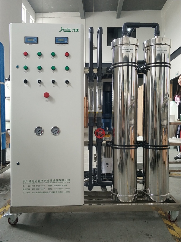 कुशल एकल पास रिवर्स ऑस्मोसिस प्रणाली 5.0KW पावर रेटिंग 2000 LPH प्रवाह दर