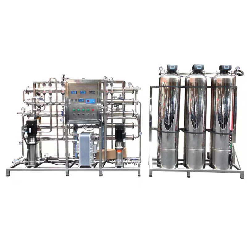 5TPH FRP / SS Ro रिवर्स ऑस्मोसिस जल उपचार संयंत्र दो चरणों