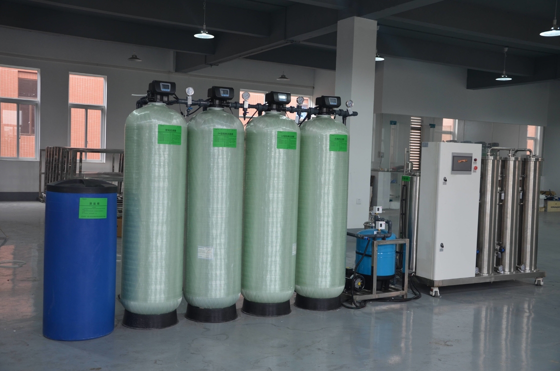 10TPH डबल पास आरओ सिस्टम दो चरणों रो रिवर्स ऑस्मोसिस वाटर ट्रीसमैन प्लांट
