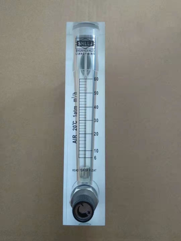 आरओ सिस्टम सहायक जल उपचार के लिए पैनल प्रकार ग्लास फ्लो मीटर रोटा फ्लोमीटर