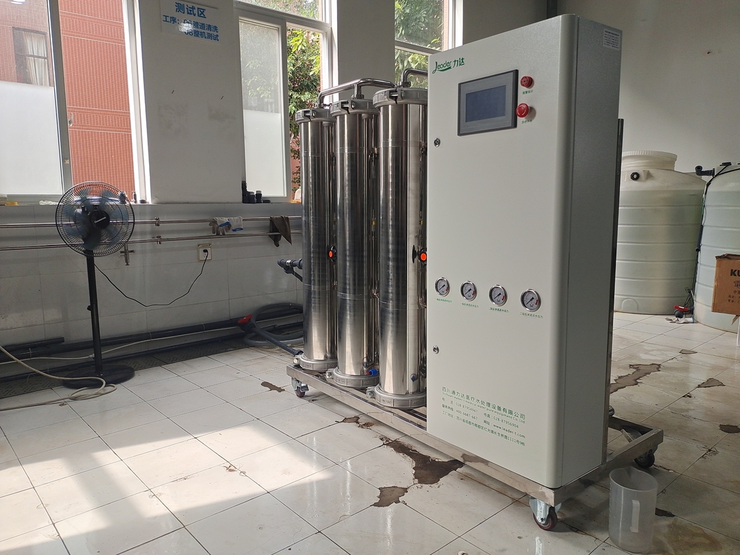 विलवणीकरण के लिए 1200LPH डबल स्टेज रिवर्स ऑस्मोसिस सिस्टम